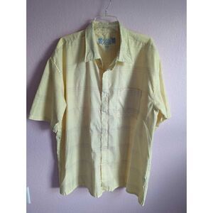 F.U.S.A.I. Jean Co. 2XL yellow short sleeve shirt.